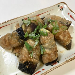 甘辛味噌でご飯がススム！なすの豚バラ巻き